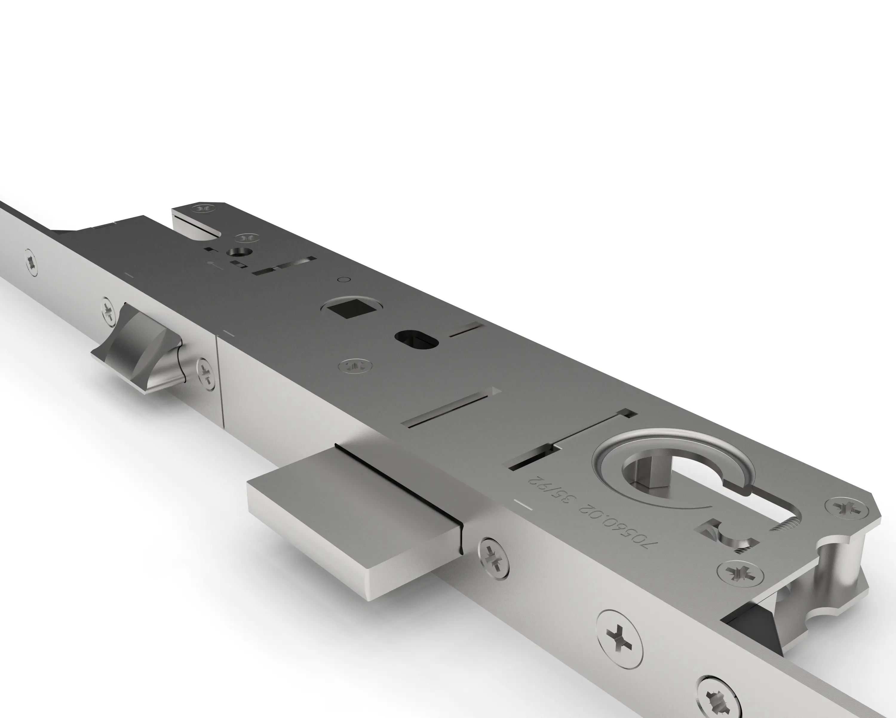 Trozatvorna brava za Al vrata na potez sa jezičcima 35/92 mm